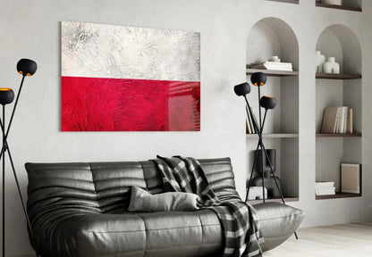Flag of Poland Glass Wall Art - LUXARTDECO