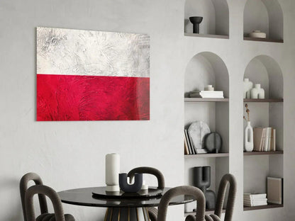 Flag of Poland Glass Wall Art - LUXARTDECO