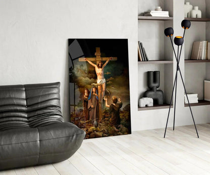 Jesus Glass Wall Art - LUXARTDECO