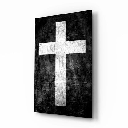 Sacred Cross Glass Wall Art - LUXARTDECO