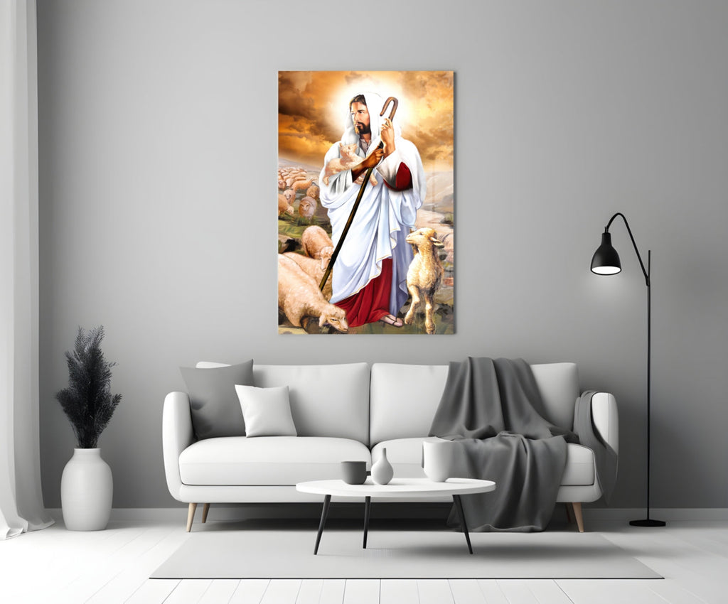 Jesus Glass Wall Art