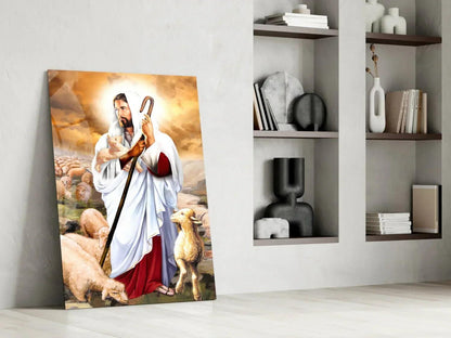 Jesus Glass Wall Art - LUXARTDECO
