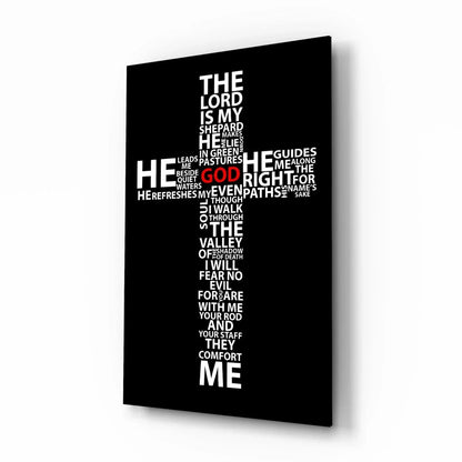 Cross Glass Wall Art - LUXARTDECO