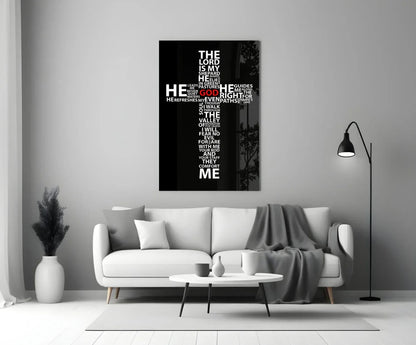 Cross Glass Wall Art - LUXARTDECO