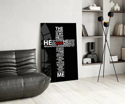 Cross Glass Wall Art - LUXARTDECO