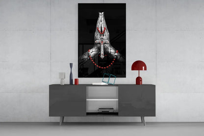Majestic Cross Glass Wall Art - LUXARTDECO