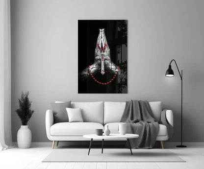 Majestic Cross Glass Wall Art - LUXARTDECO