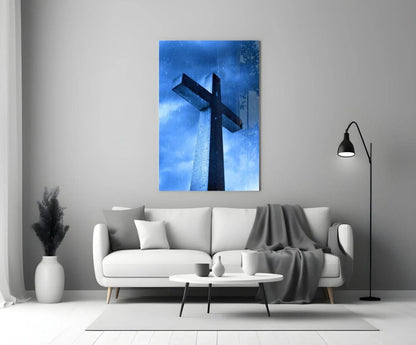 Cross Glass Wall Art - LUXARTDECO