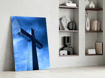 Cross Glass Wall Art - LUXARTDECO