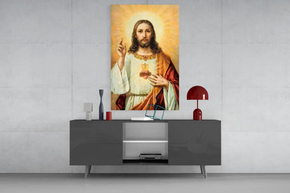 Jesus Glass Wall Art - LUXARTDECO