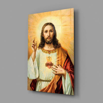 Jesus Glass Wall Art - LUXARTDECO