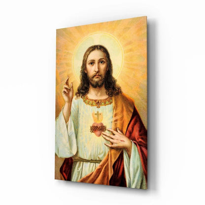 Jesus Glass Wall Art - LUXARTDECO