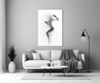 Woman Silhouette Glass Wall Art - LUXARTDECO