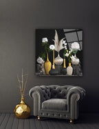 Quadro in vetro Vasi in argento e oro