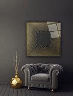 Black and Gold Glass Wall Art