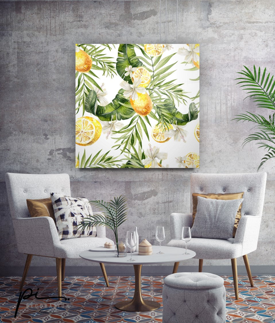 Lemon Glass Wall Art