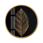 Décoration murale en verre à la feuille d'or