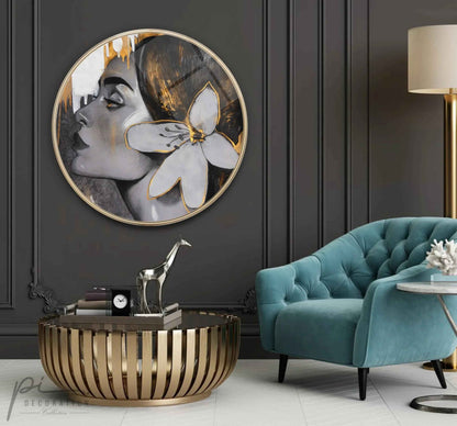 Lady Glass Wall Art