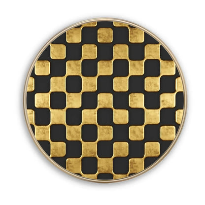 Abstract Gold Glass Wall Art - LUXARTDECO