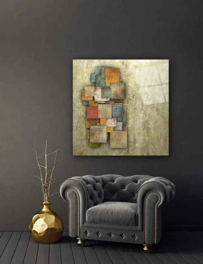 Colorful Abstract Glass Wall Art