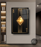 Playing Card Glass Wall Art