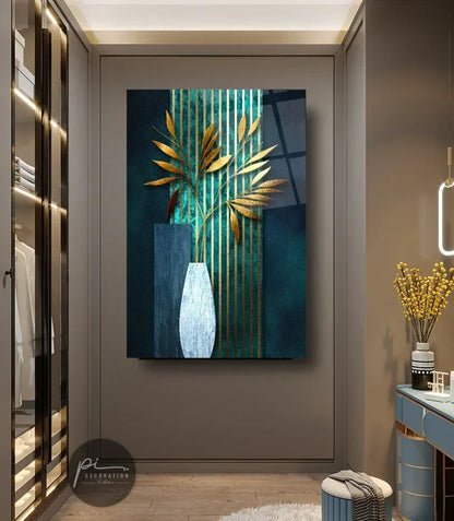 Elegant Vase Glass Wall Art - LUXARTDECO