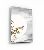 Ensemble de deux tableaux muraux en verre Arbre et Lune