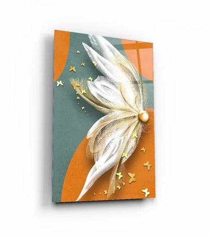 Butterfly Duo Glass Wall Art Set - LUXARTDECO