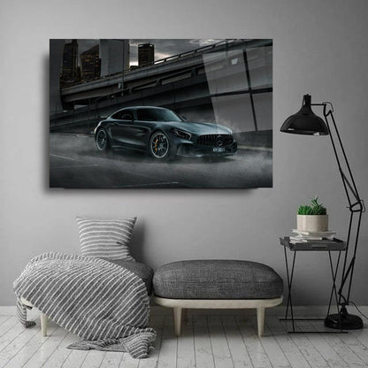 Mercedes-AMG GT R Glass Wall Art