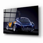 Blue Car Glass Wall Art