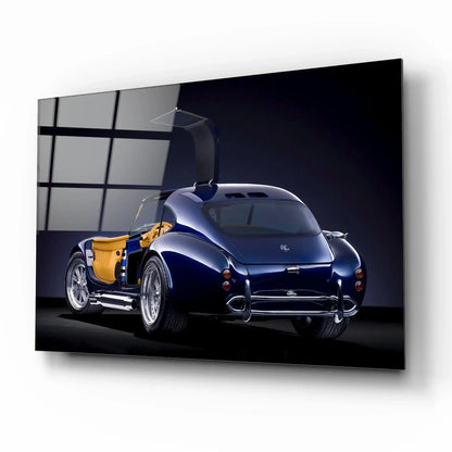AC Cobra Car Glass Wall Art - LUXARTDECO