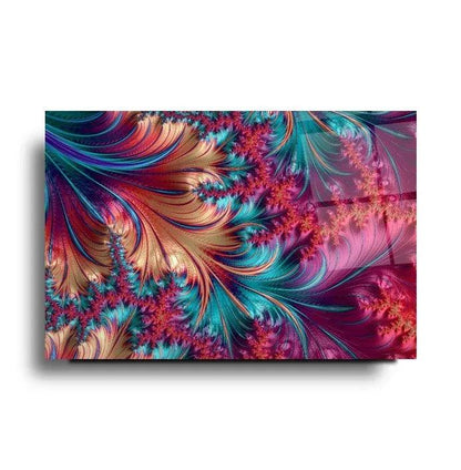 Abstract Multicolor Glass Wall Art - LUXARTDECO