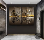 City Glass Wall Art