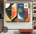 Abstract Glass Wall Art