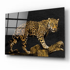 Décoration murale en verre léopard 