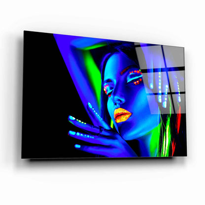 Multicolor Woman Glass Wall Art - LUXARTDECO