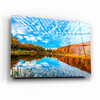 Autumn Landscape Glass Wall Art - LUXARTDECO