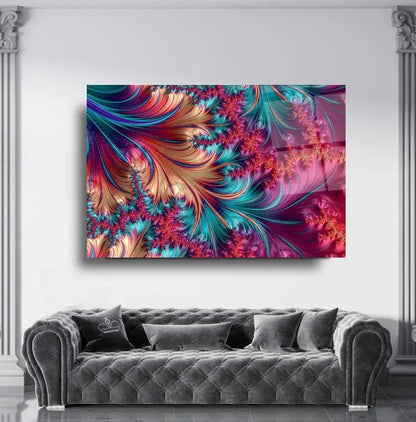 Abstract Multicolor Glass Wall Art - LUXARTDECO