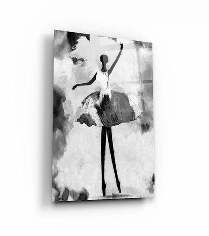 Ballerina Duo Glass Wall Art Set - LUXARTDECO
