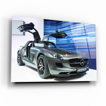 Mercedes-Benz SLS AMG Glass Wall Art