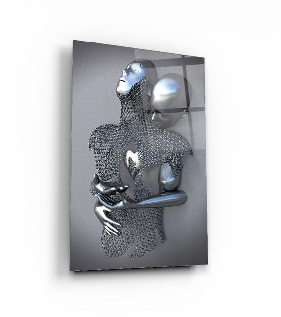 Bodies in Love Glass Wall Art