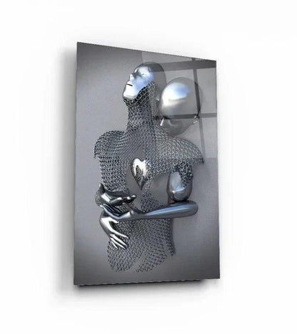 Bodies in Love Duo Glass Wall Art Set - LUXARTDECO