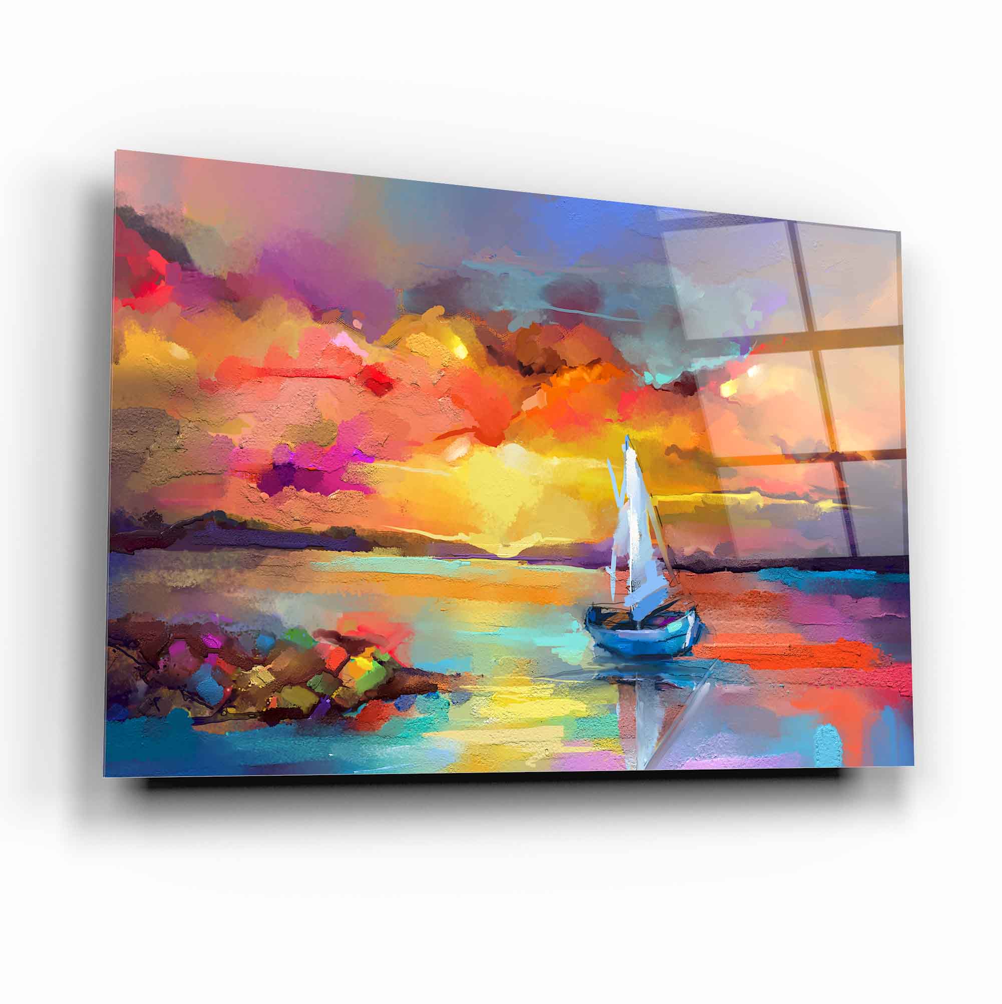 Colorful Sea Glass Wall Art