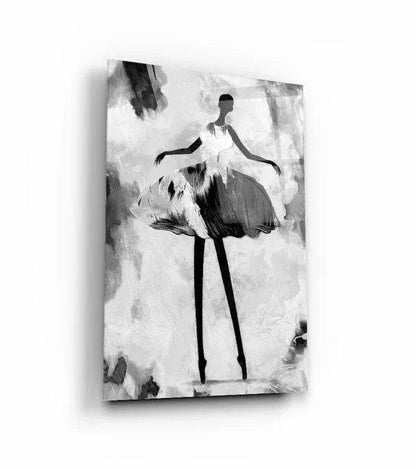 Ballerina Duo Glass Wall Art Set - LUXARTDECO