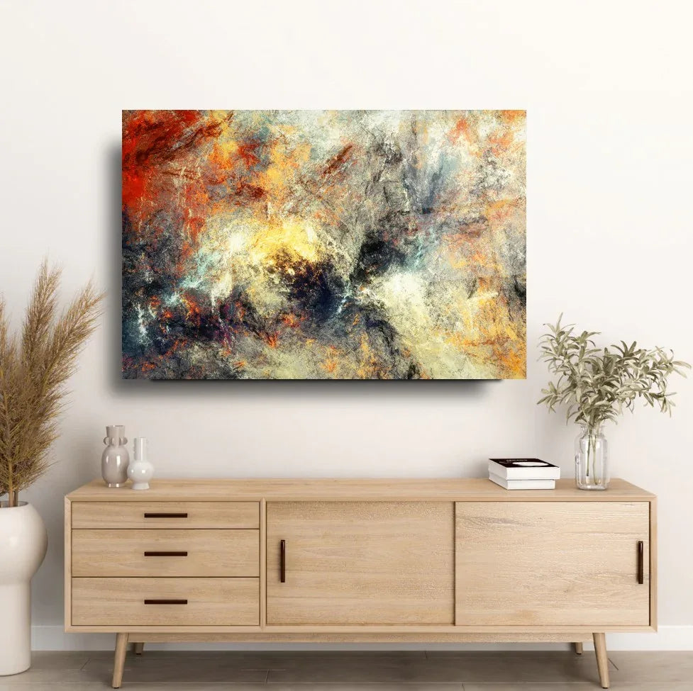 Abstract Colorful Glass Wall Art - LUXARTDECO