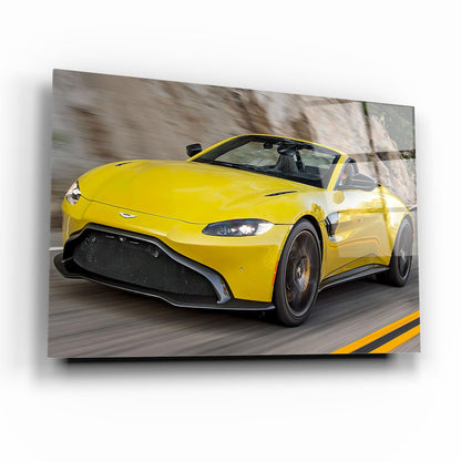 Aston Martin Glass Wall Art
