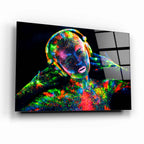 Disco Neon Glas Wall Art