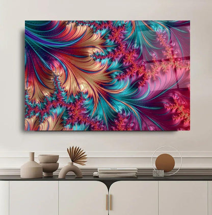 Abstract Multicolor Glass Wall Art - LUXARTDECO