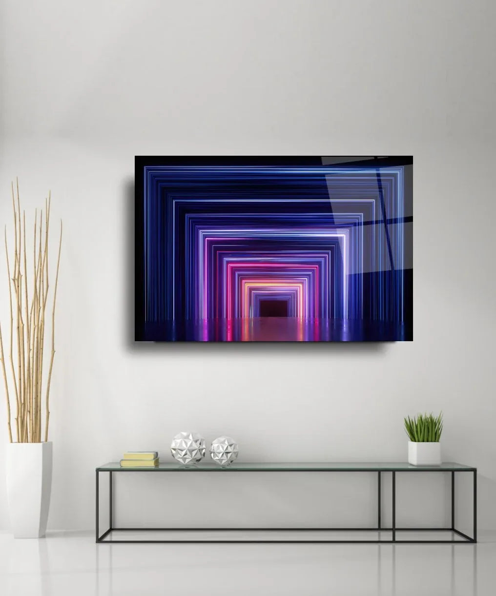 3D Abstract Glass Wall Art - LUXARTDECO