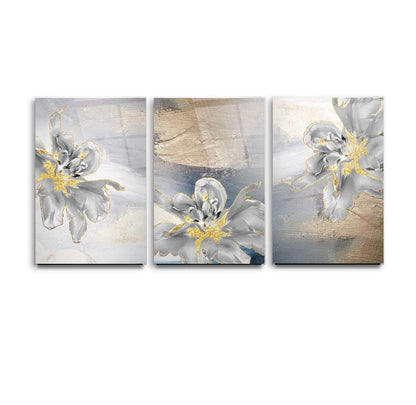Fiori Astratti Quadro in vetro temperato